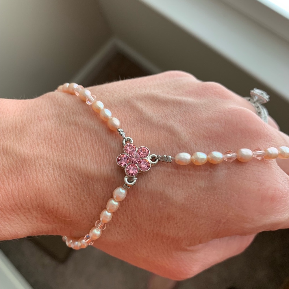 Swarovski Crystals and Pearls Bracelet Necklace